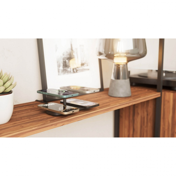 Zens Trådløs Oplader Quattro Pro 4 Qi2 Sort Zens Trådløs Oplader Quattro Pro 4 Qi2 Sort