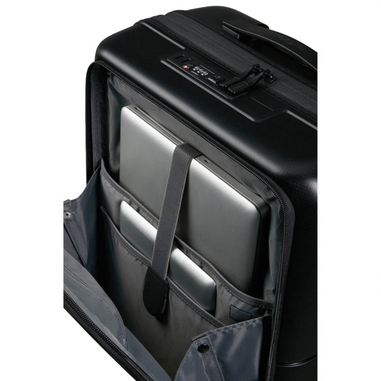 American Tourister Kabinekuffert DashPop Spinner 55/23 Front Pocket Laptop True Black