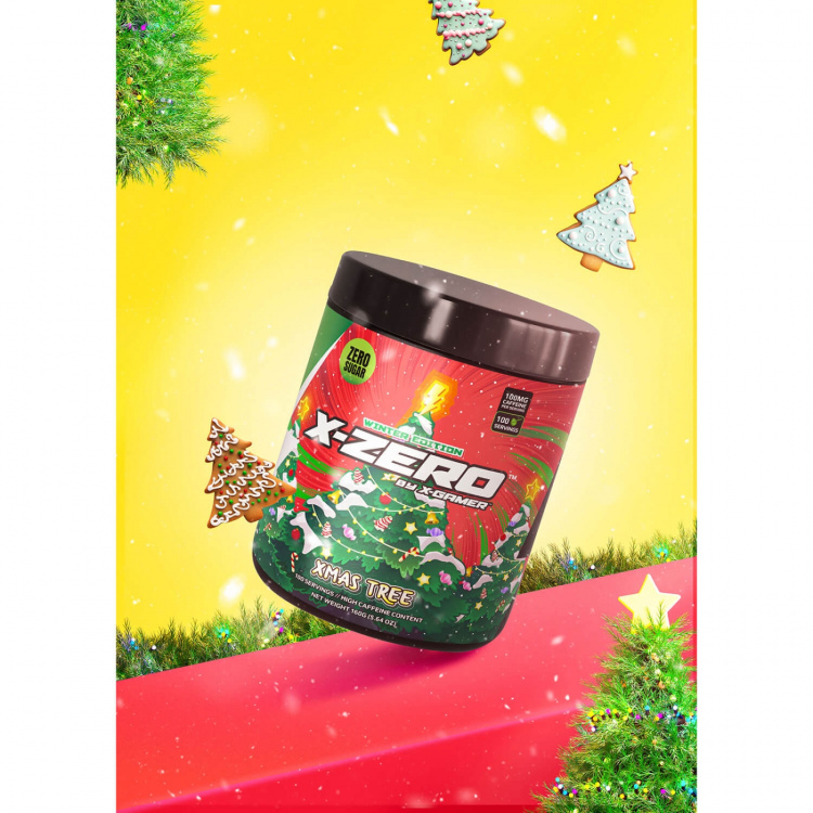 X-GAMER Energidrikpulver X-Zero 160 gram X-Mas Tree