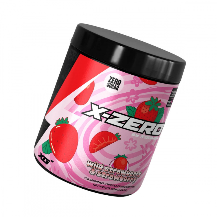 X-GAMER Energidrikpulver X-Zero 160 gram Wild Strawberry & Strawberry X-GAMER Energidrikpulver X-Zero 160 gram Wild Strawberry & Strawberry