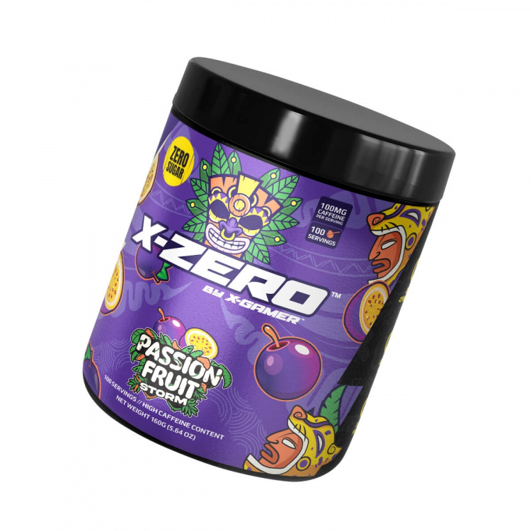 X-GAMER Energidrikpulver X-Zero 160 gram Passion Fruit