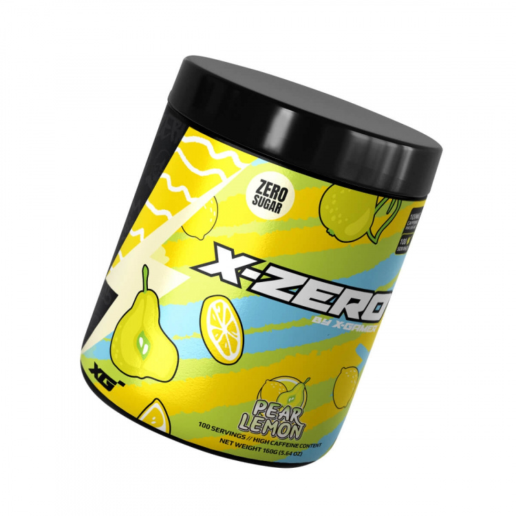 X-GAMER Energidrikpulver X-Zero 160 gram Pear Lemon