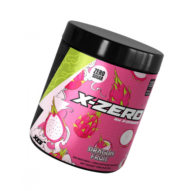 X-GAMER Energidrikpulver X-Zero 160 gram Dragon Fruit
