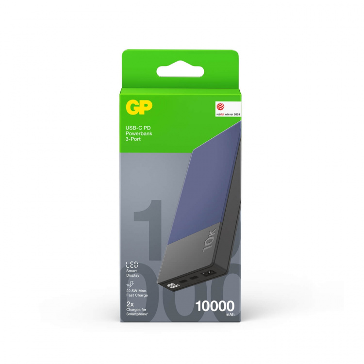 GP Powerbank M2+ 10000mAh Blå GP Powerbank M2+ 10000mAh Blå