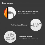 GP Kabel USB-A Til Lightning CL1N 1m GP Kabel USB-A Til Lightning CL1N 1m