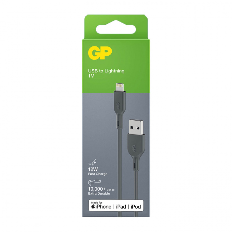 GP Kabel USB-A Til Lightning CL1N 1m GP Kabel USB-A Til Lightning CL1N 1m