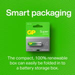 GP Batteri Super Alkaline AA LR6 4-Pak