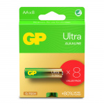 GP Batteri Ultra Alkaline AA LR6 8-Pak