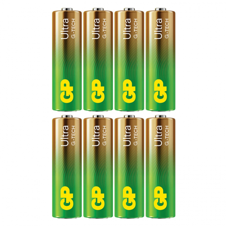 GP Batteri Ultra Alkaline AA LR6 8-Pak