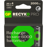 GP Batteri Recyko Pro NiMH AA HR6 2000mAh 4-Pak GP Batteri Recyko Pro NiMH AA HR6 2000mAh 4-Pak