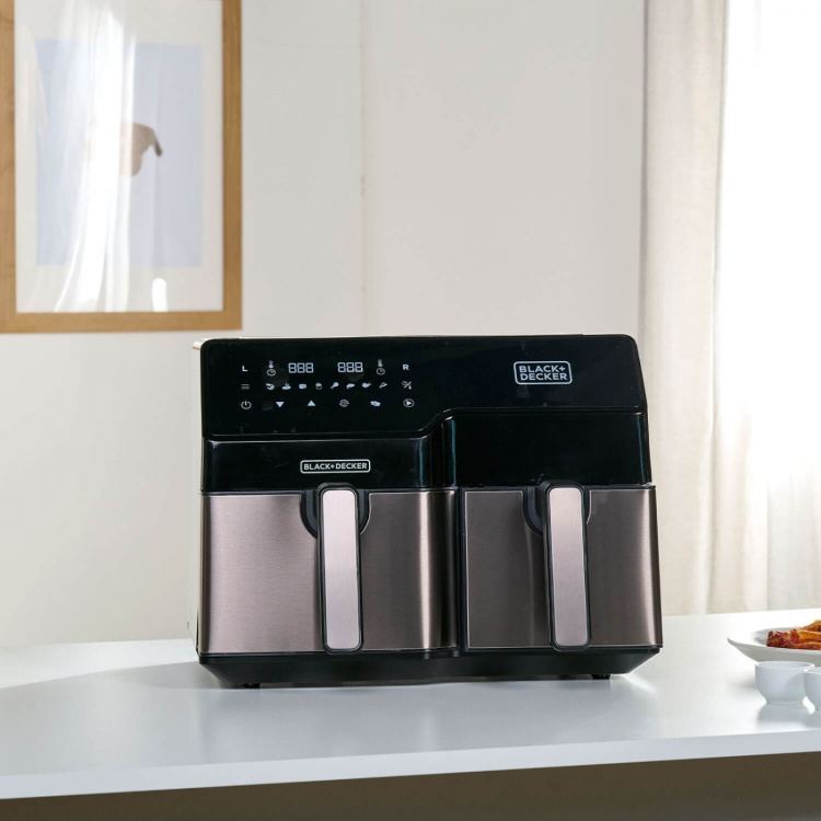 BLACK+DECKER Air Fryer Dobbelt 2500W BLACK+DECKER Air Fryer Dobbelt 2500W