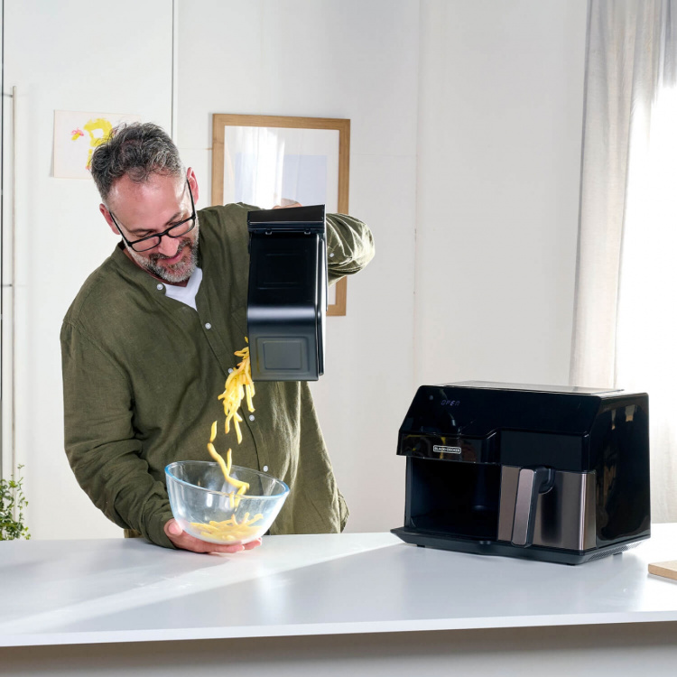 BLACK+DECKER Air Fryer Dobbelt 2500W BLACK+DECKER Air Fryer Dobbelt 2500W