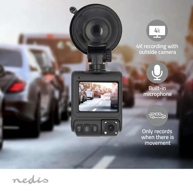 Nedis Dash Cam | 4K@30fps | 12 MPixel | 2 