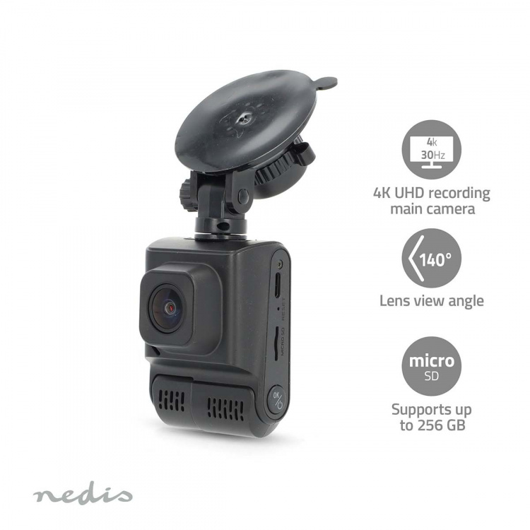 Nedis Dash Cam | 4K@30fps | 12 MPixel | 2 