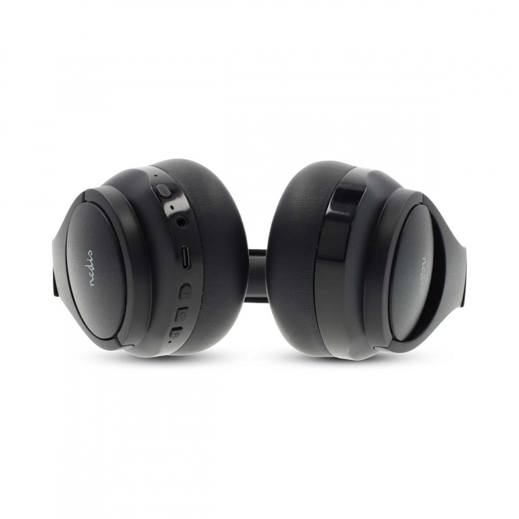 Nedis Trådløse Over-Ear hovedtelefoner | Maksimal batteritid: 28 timer | Indbygget mikrofon | Truk kontrol | Hybrid (ENC + ANC) | Understøtter stemmestyring | Volumenkontrol | Sort Nedis Trådløse Over-Ear hovedtelefoner | Maksimal batteritid: 28 timer | Indbygget mikrofon | Truk kontrol | Hybrid (ENC + ANC) | Understøtter stemmestyring | Volumenkontrol | Sort