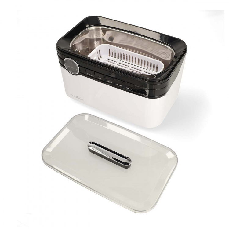 Nedis Ultrasonisk Smykke Renser | Strømforsyning | 220 - 240 V AC 50/60 Hz | 1.8 l | Hvid