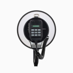 Nedis Megafon | Maksimum rækkevidde: 1500 m | Maksimal volumenkontrol: 120 dB | Aftagelig Mikrofon | Indbygget sirene | Bluetooth® | Optagefunktion | USB-afspilning | Skulder strop | Hvid / Sort