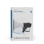 Nedis Megafon | Maksimum rækkevidde: 1500 m | Maksimal volumenkontrol: 120 dB | Aftagelig Mikrofon | Indbygget sirene | Bluetooth® | Optagefunktion | USB-afspilning | Skulder strop | Hvid / Sort