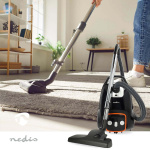 Nedis Støvsuger med pose | Med Pose | 700 W | Støvkapacitet: 3.0 l | Combi Børste | Aaktionsradius: 9.00 m | Støvsuger sugekontrol | Hepa 13 | Antracit / Orange / Sort