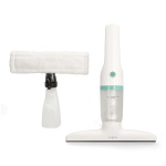 Nedis Trådløs Vinduesstøvsuger | 12 W | 1200 Pa | Kapacitet Dirty Water Tank: 60 ml | Aftagelig tank for beskidt vand | Grøn / Hvid