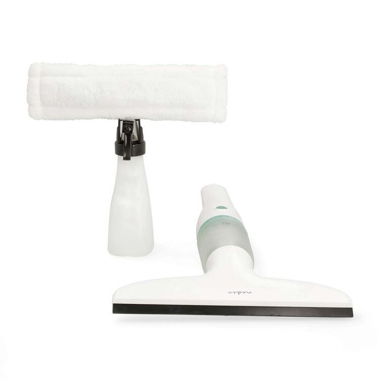 Nedis Trådløs Vinduesstøvsuger | 12 W | 1200 Pa | Kapacitet Dirty Water Tank: 60 ml | Aftagelig tank for beskidt vand | Grøn / Hvid