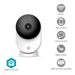 Nedis SmartLife Indendørs Kamera | 3MP Full HD 1296p | Cloud Storage (mulighed) / microSD (ikke inkluderet) / Onvif | Med bevægelsessensor | Nattesyn | Hvid Nedis SmartLife Indendørs Kamera | 3MP Full HD 1296p | Cloud Storage (mulighed) / microSD (ikke inkluderet) / Onvif | Med bevægelsessensor | Nattesyn | Hvid