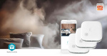 Nedis SmartLife Røgalarm | Wi-Fi | Batteri | Sensorlevetid: 10 År | EN 14604 | Maks. batteritid: 24 Måned | 85 dB | Hvid | 3 stk