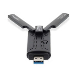 Nedis Netværk dongle | Wi-Fi | AX5400 | 2.4/5/6 GHz (Triple Band) | USB3.0 | Wi-Fi-hastighed total: 5400 Mbps | Windows 10 / Windows 11 Nedis Netværk dongle | Wi-Fi | AX5400 | 2.4/5/6 GHz (Triple Band) | USB3.0 | Wi-Fi-hastighed total: 5400 Mbps | Windows 10 / Windows 11