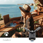 Nedis Netværk dongle | Wi-Fi | AX5400 | 2.4/5/6 GHz (Triple Band) | USB3.0 | Wi-Fi-hastighed total: 5400 Mbps | Windows 10 / Windows 11 Nedis Netværk dongle | Wi-Fi | AX5400 | 2.4/5/6 GHz (Triple Band) | USB3.0 | Wi-Fi-hastighed total: 5400 Mbps | Windows 10 / Windows 11