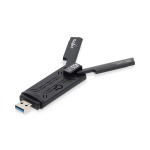 Nedis Netværk dongle | Wi-Fi | AX5400 | 2.4/5/6 GHz (Triple Band) | USB3.0 | Wi-Fi-hastighed total: 5400 Mbps | Windows 10 / Windows 11 Nedis Netværk dongle | Wi-Fi | AX5400 | 2.4/5/6 GHz (Triple Band) | USB3.0 | Wi-Fi-hastighed total: 5400 Mbps | Windows 10 / Windows 11