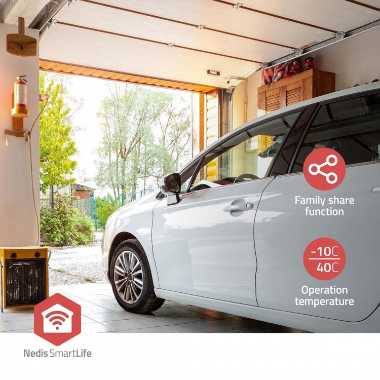Nedis SmartLife indbygget modul | Garageportåbner | 2.5 W | Terminalforbindelse | App tilgængelig til: Android™ / IOS