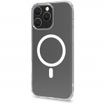 Celly Gelskinmag TPU Cover MagSafe-kompatibelt iPhone 16 Pro Max Transparent