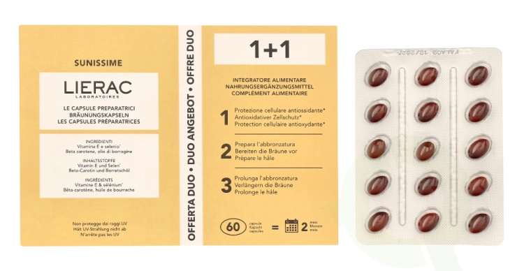 Lierac Paris Lierac Sunissime The Preparing Capsules Duo Set 60 piece 2x30 Capsules