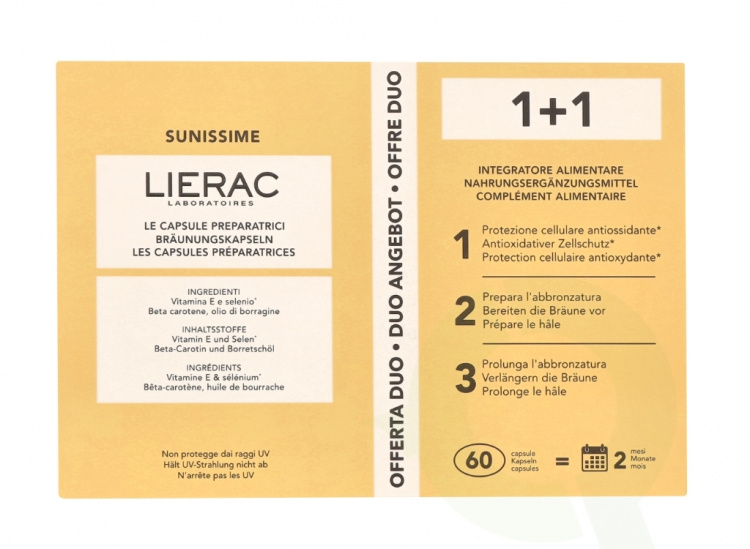 Lierac Paris Lierac Sunissime The Preparing Capsules Duo Set 60 piece 2x30 Capsules