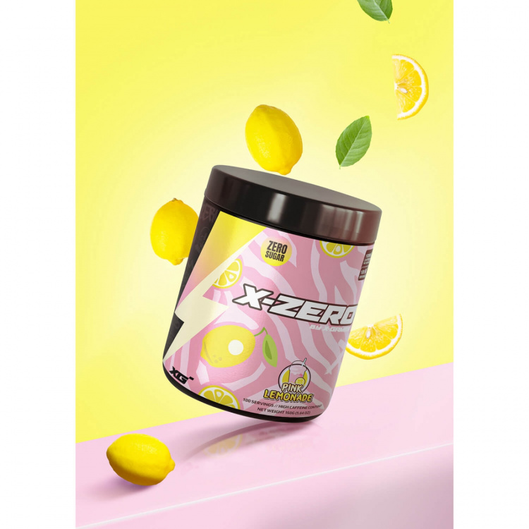 X-GAMER Energidrikpulver X-Zero 160 gram Pink Lemonade