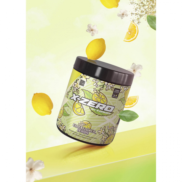 X-GAMER Energidrikpulver X-Zero 160 gram Elderflower Lemon