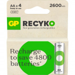 GP Batteri Recyko NiMH AA HR6 2600mAh 4-Pak GP Batteri Recyko NiMH AA HR6 2600mAh 4-Pak