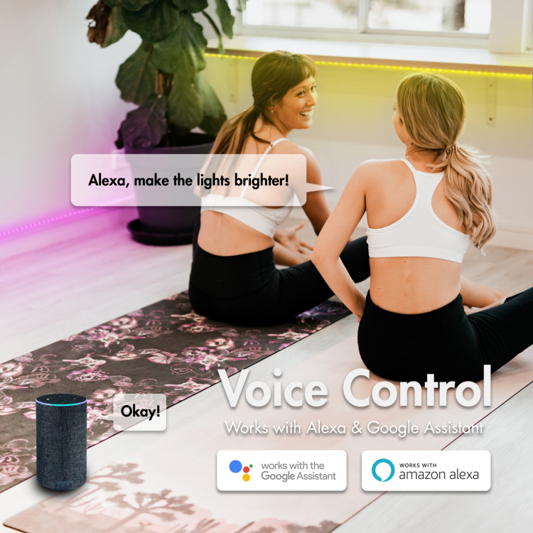 LogiLink Smart Digital RGB-LED-strip adressbar 400 lm 5m LED WiFi Tuya