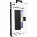 Celly Wally Wallet Case Galaxy S25+ Svart