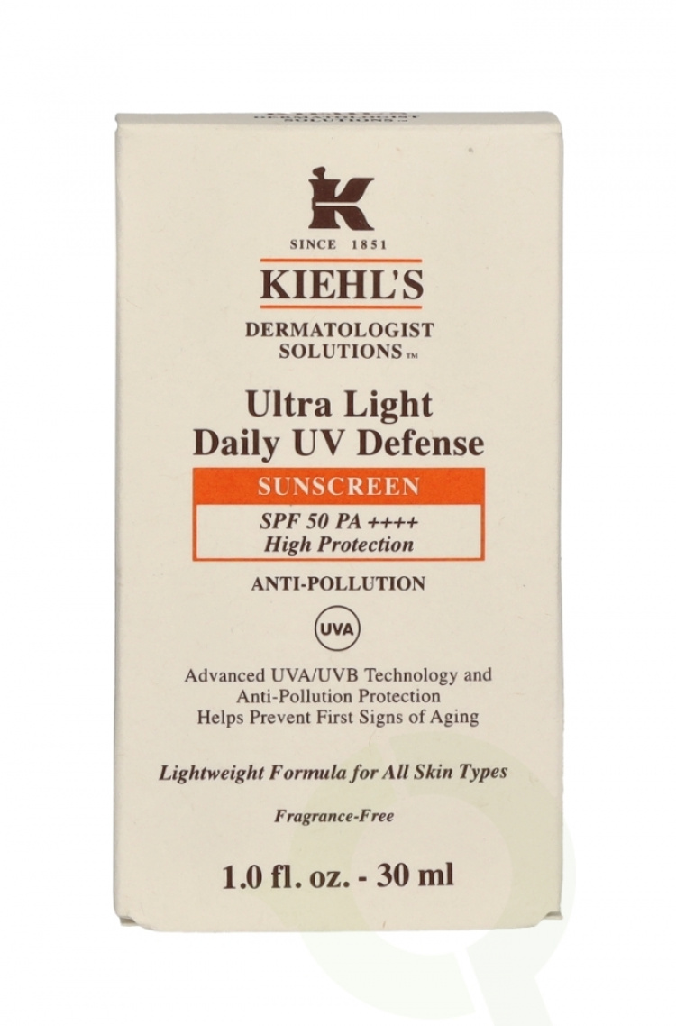 Kiehl\'s D.S. Ultra Light Daily UV Defense Sunscreen SPF50 30 ml
