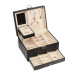 Gillian Jones Stort klassisk smykkeskrin - Sort - Stort