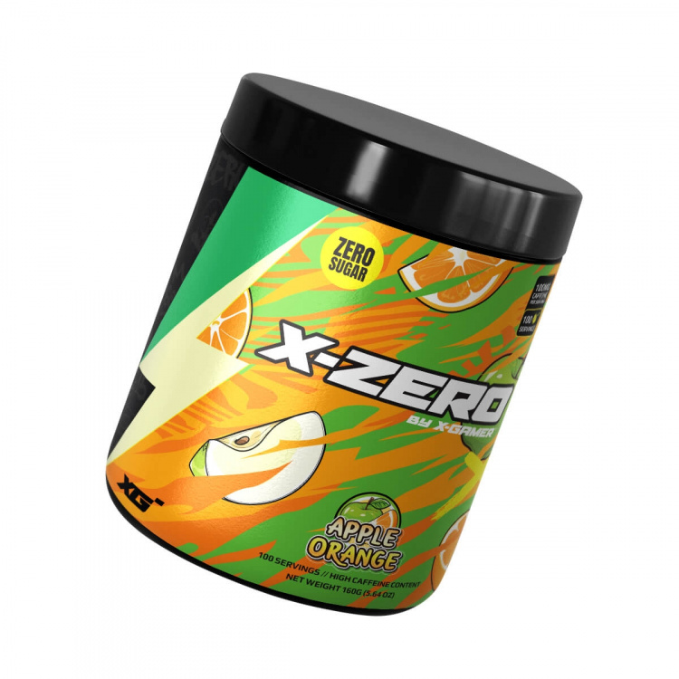 X-GAMER Energidrikpulver X-Zero 160 gram Apple Orange