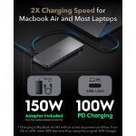 CUDY Dockingstation CS700 10Gbps USB-C Dual 4K 150W