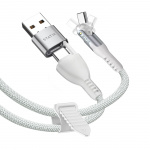 STATIK Kabel PowerPivot Pro Nylonflettet USB-C Til USB-C Hvid 1m STATIK Kabel PowerPivot Pro Nylonflettet USB-C Til USB-C Hvid 1m