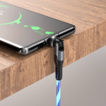 STATIK Kabel PowerPivot Pro Glowing LED USB-C Til USB-C 1m STATIK Kabel PowerPivot Pro Glowing LED USB-C Til USB-C 1m