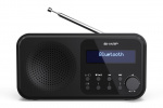 Sharp Tokyo bærbar digital- og FM-radio - sort midnat