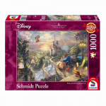 Schmidt Spiele - Thomas Kinkade: Disney - Skønheden og udyret, 1000 brikker (SCH59475)