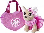 Chi Chi Love Chichi LOVE - Plyshund med hjerteformet taske (23 cm) (105890055)