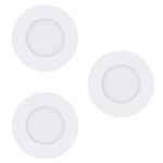 Eglo Sæt med 3x Fueva-Z indbygget hvid Ø8,5 - TW - Zigbee, Bluetooth