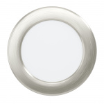 Eglo FUEVA 5 RECESSED - Børstet stål - 117 mm i diameter, 26 mm i højden